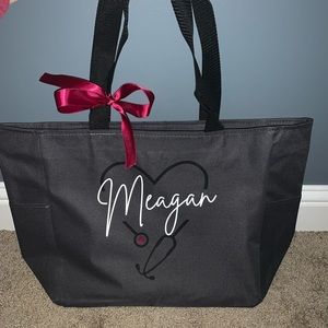 Nurse Meagan personalized tote bag